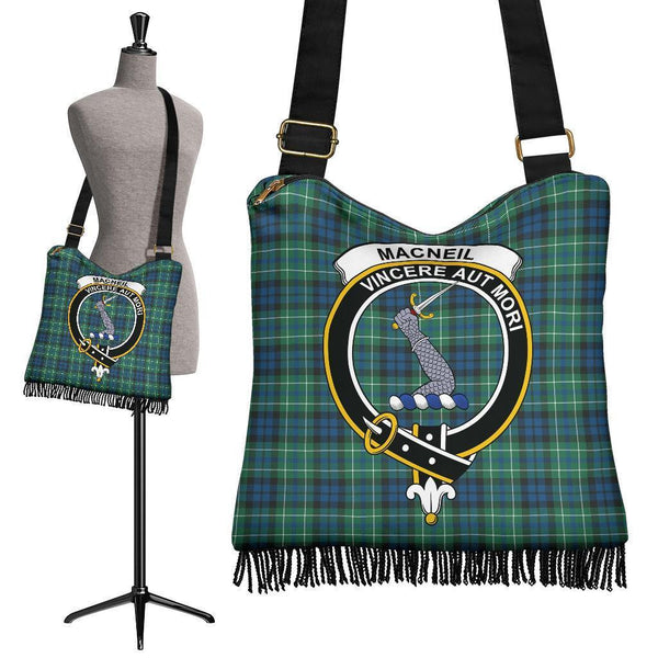 MacNeill of Colonsay Ancient Tartan Classic Crest Boho Handbag