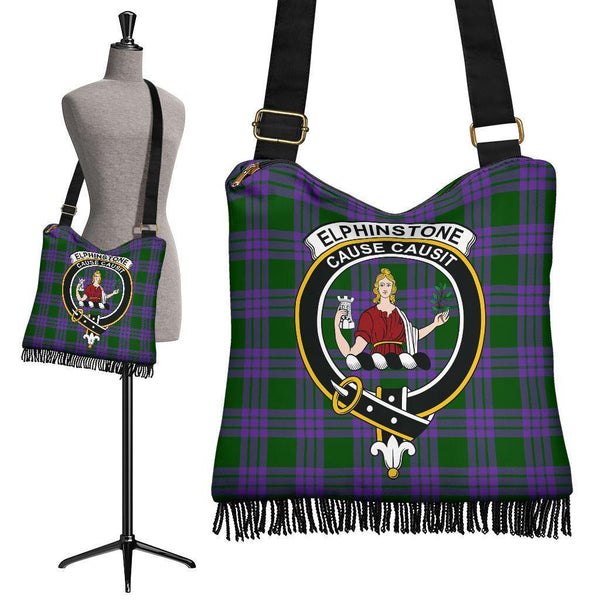 Elphinstone Tartan Classic Crest Boho Handbag