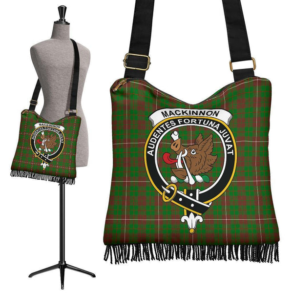 MacKinnon Hunting Modern Tartan Classic Crest Boho Handbag