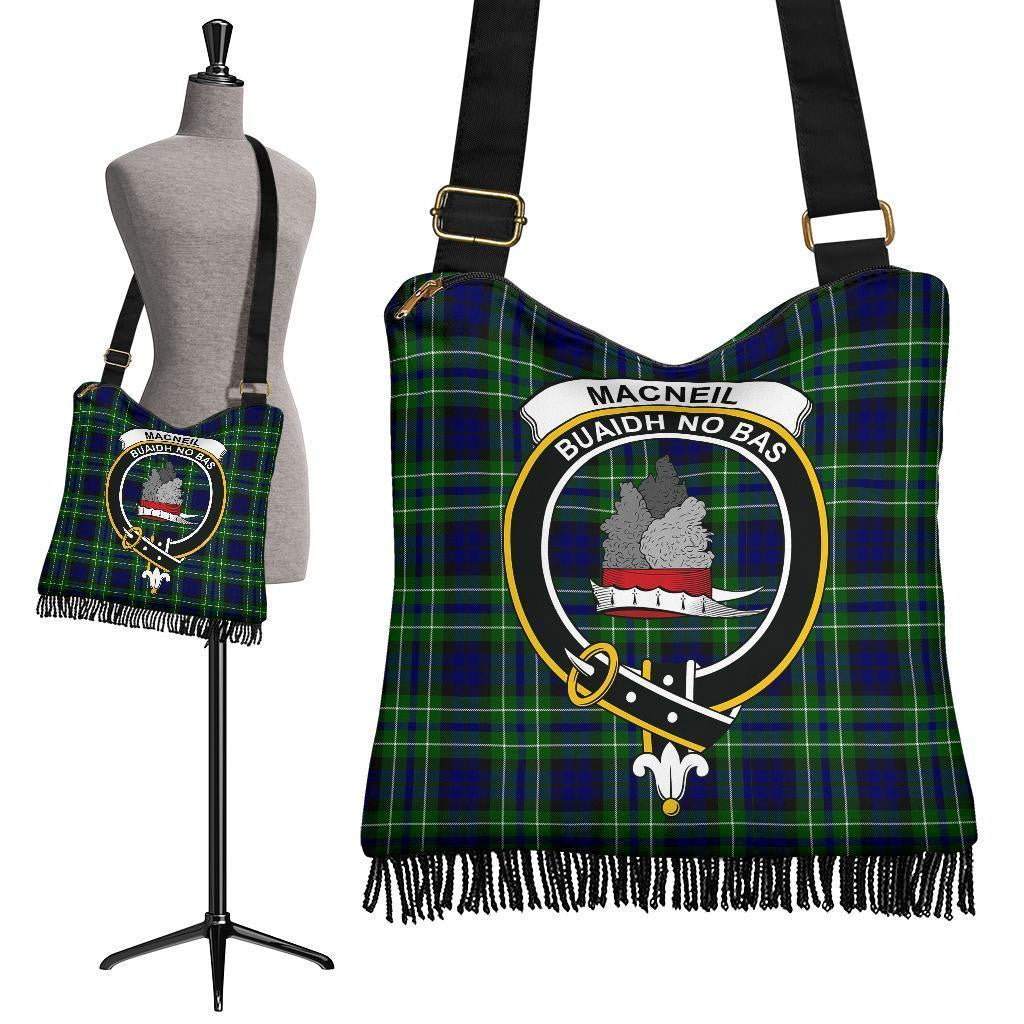 MacNeil of Colonsay Modern Tartan Classic Crest Boho Handbag