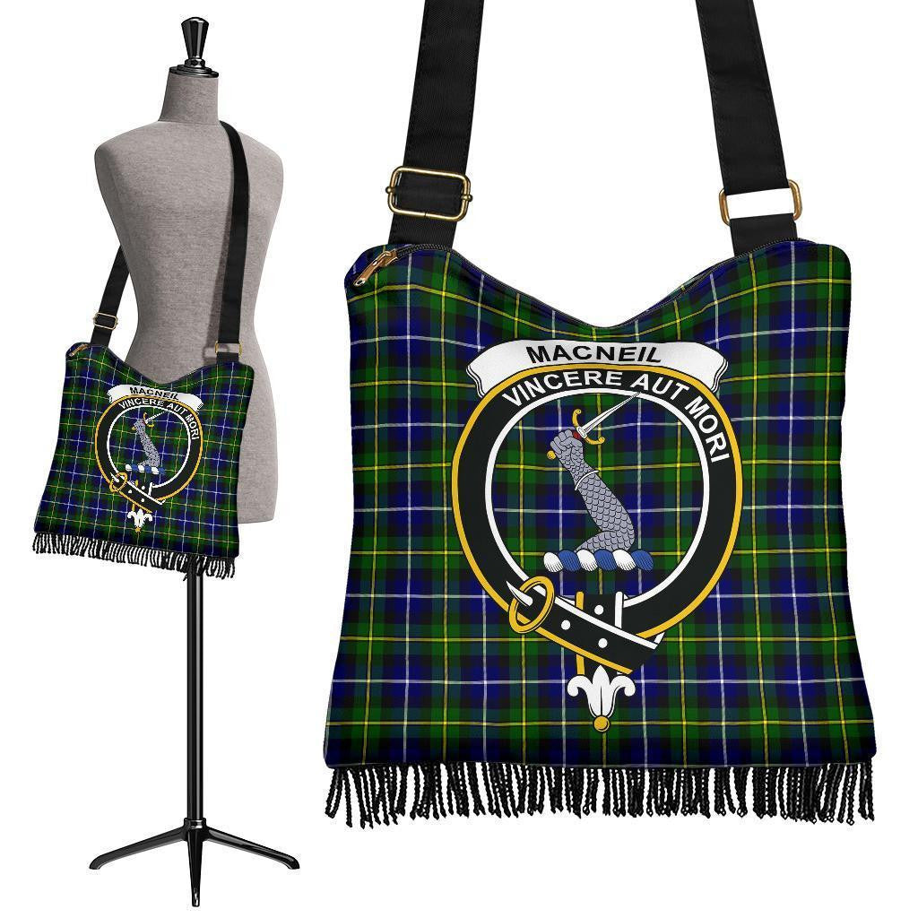 MacNeill of Barra Modern Tartan Classic Crest Boho Handbag