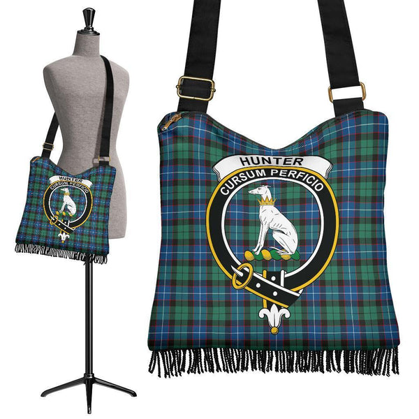 Hunter Ancient Tartan Classic Crest Boho Handbag