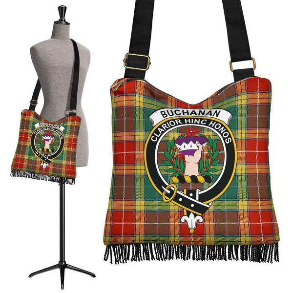 Buchanan Old Sett Tartan Classic Crest Boho Handbag