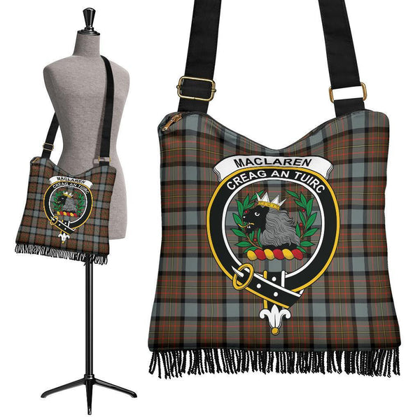 MacLaren Weathered Tartan Classic Crest Boho Handbag