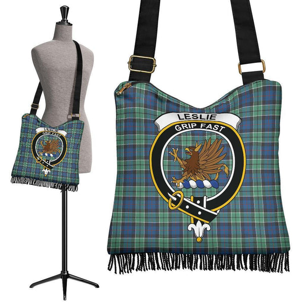 Leslie Hunting Ancient Tartan Classic Crest Boho Handbag