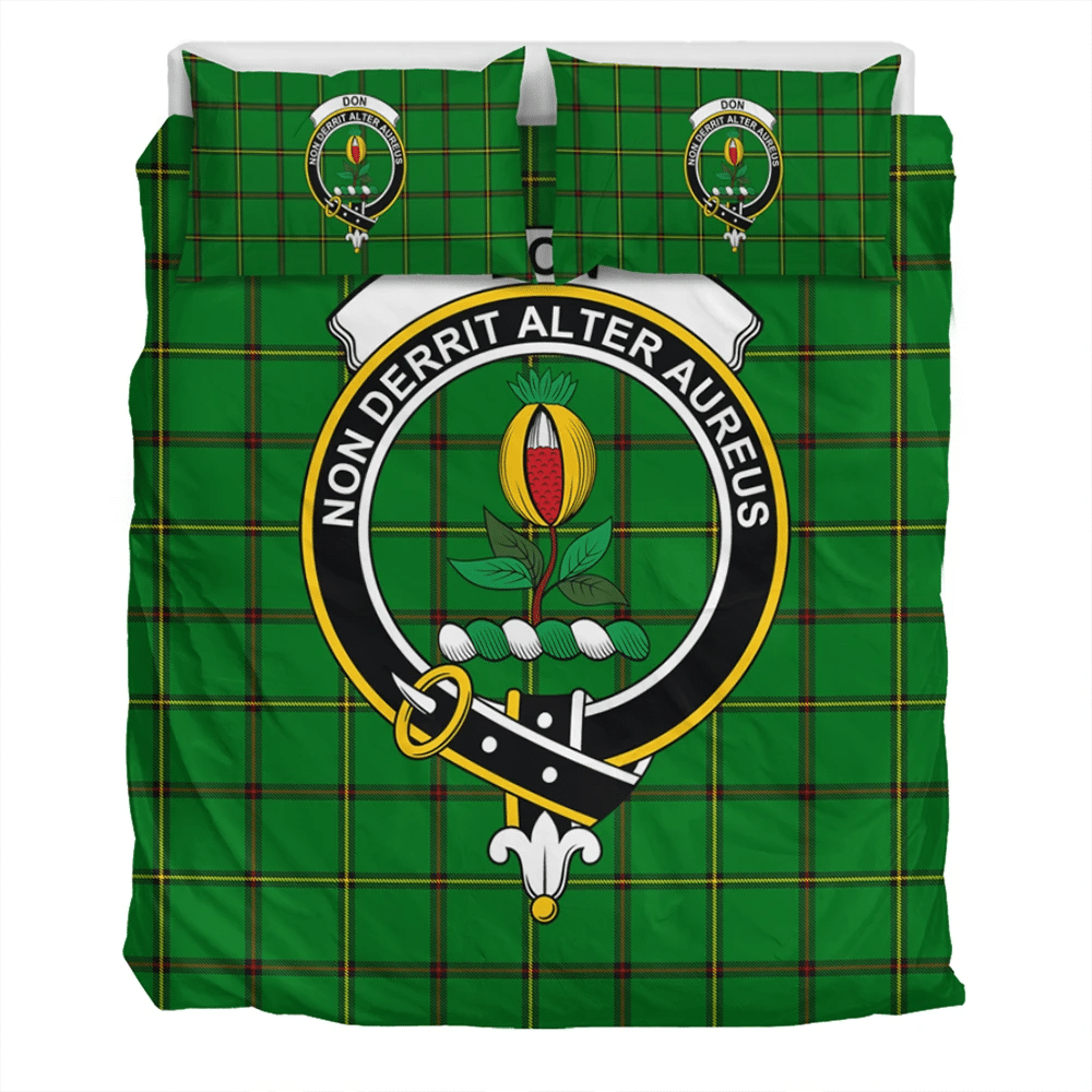 Don (Tribe-of-Mar) Crest Tartan Bedding Set