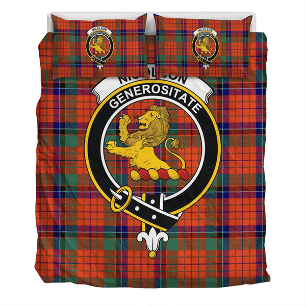 Nicolson Ancient Crest Tartan Bedding Set