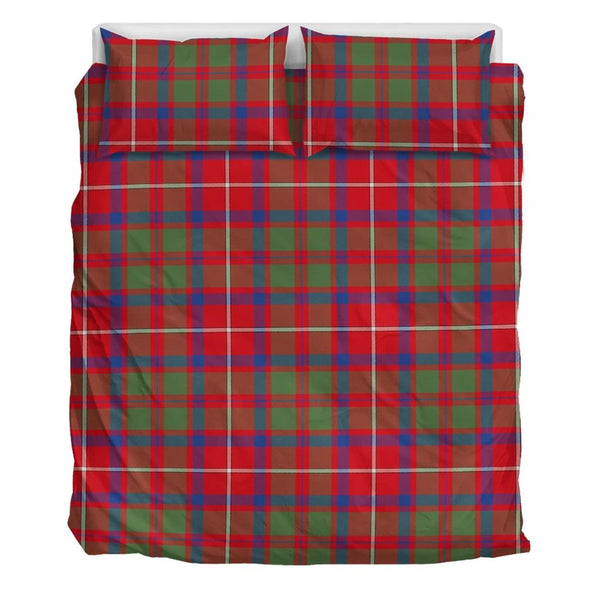 Shaw Red Modern Tartan Classic Bedding Set