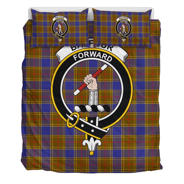 Balfour Modern Crest Tartan Bedding Set