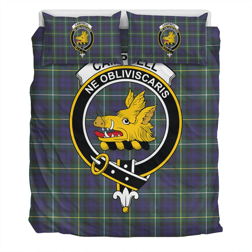 Campbell Argyll Modern Crest Tartan Bedding Set