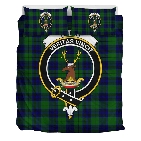 Keith Modern Crest Tartan Bedding Set