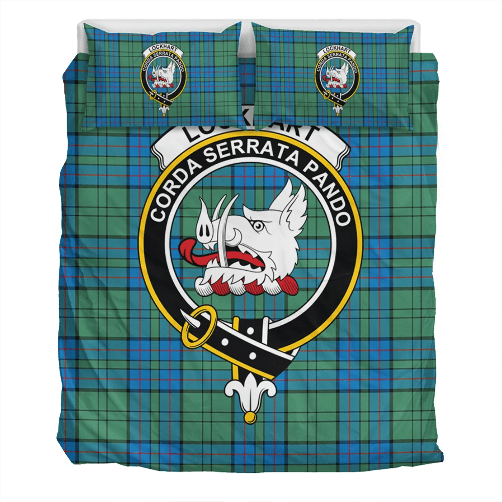 Lockhart Modern Crest Tartan Bedding Set