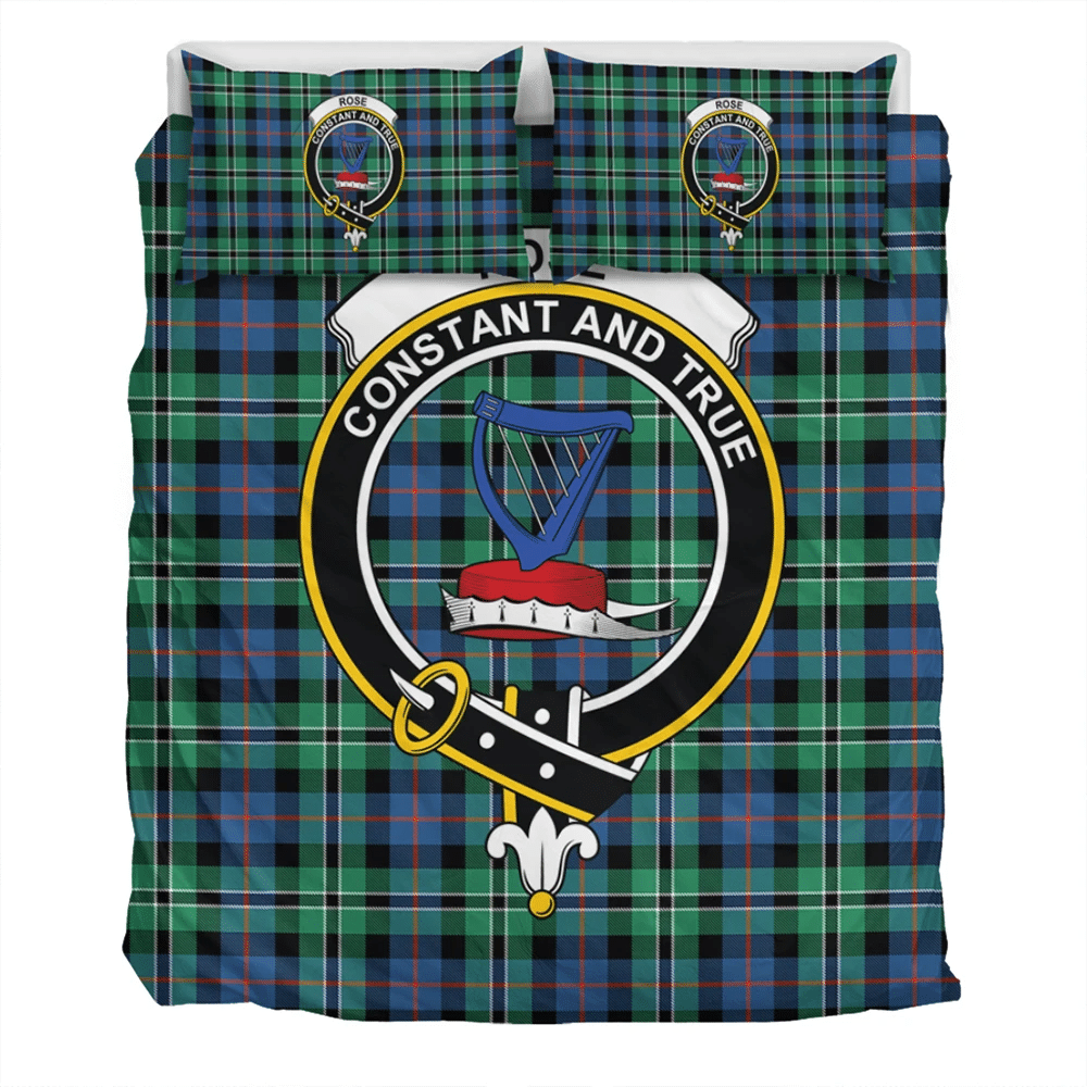 Rose Hunting Ancient Crest Tartan Bedding Set