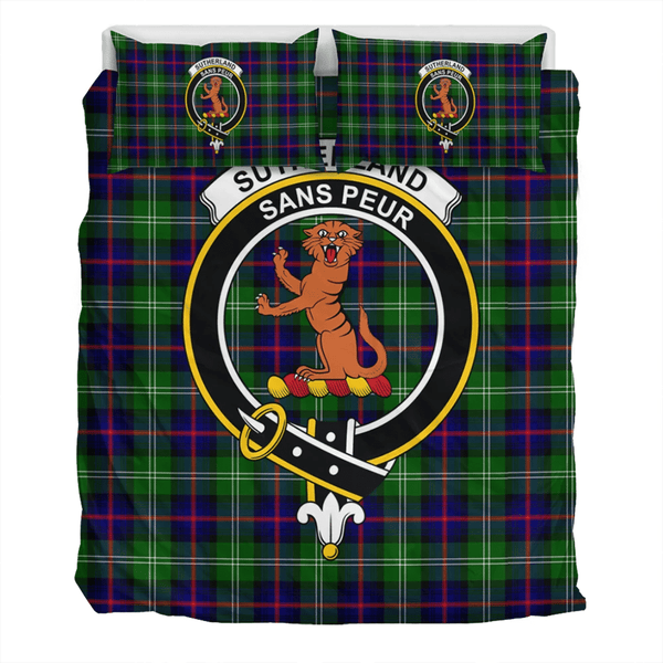 Sutherland Modern Crest Tartan Bedding Set