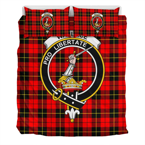 Wallace Hunting - Red Crest Tartan Bedding Set