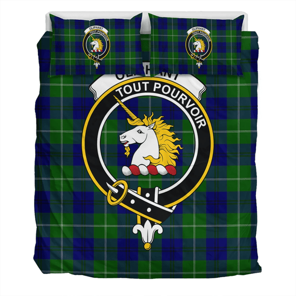 Oliphant Modern Crest Tartan Bedding Set