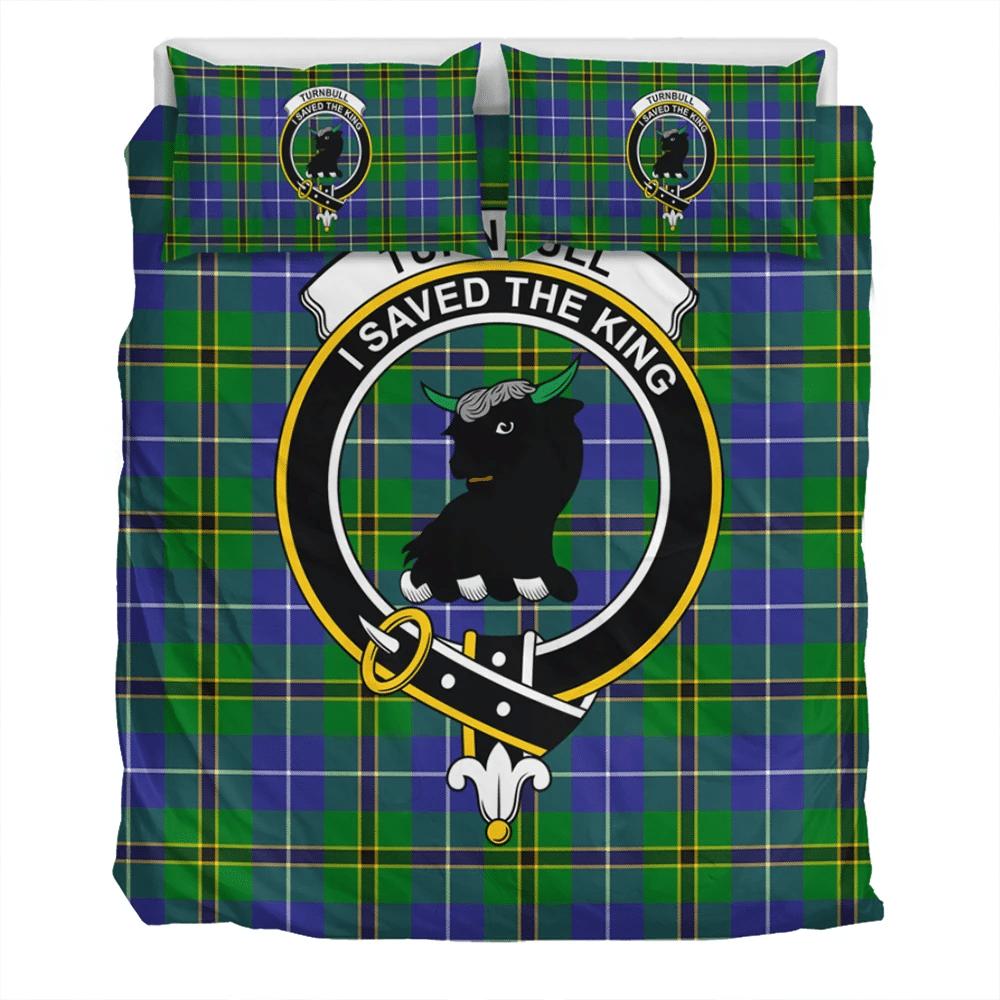 Turnbull Hunting Crest Tartan Bedding Set