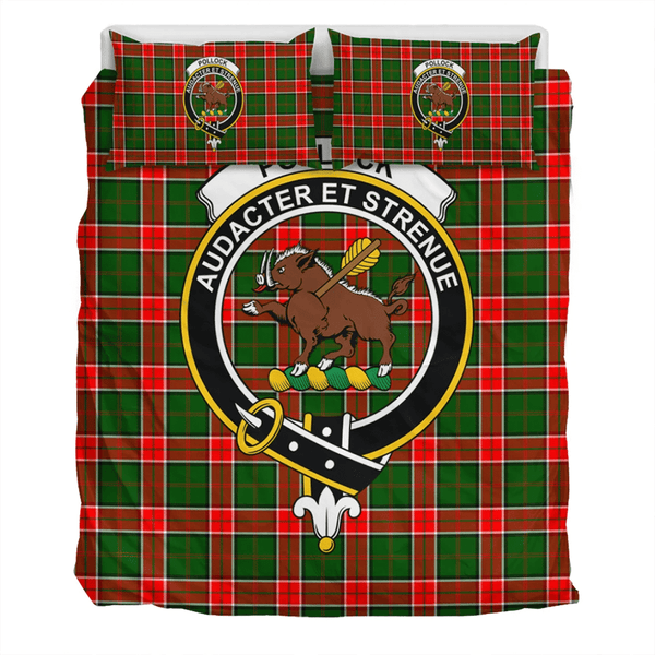 Pollock Modern Crest Tartan Bedding Set