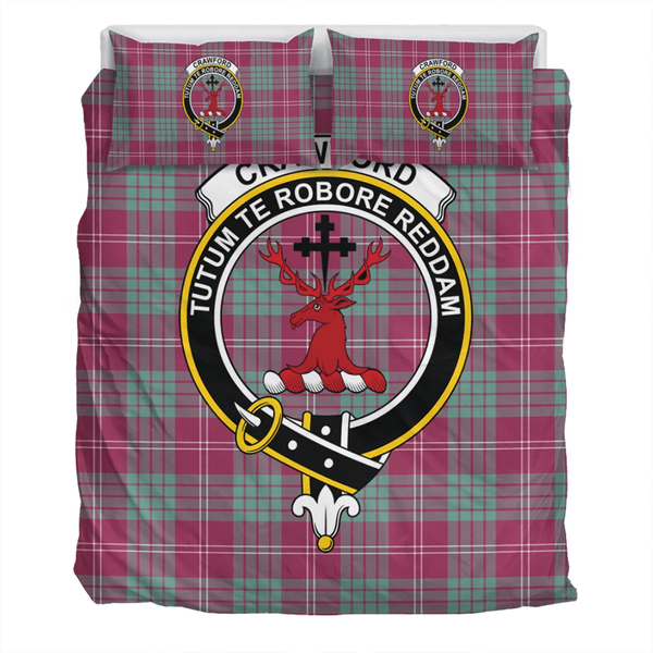 Crawford Ancient Crest Tartan Bedding Set