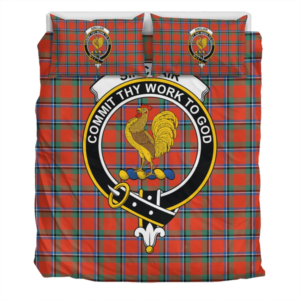 Sinclair Ancient Crest Tartan Bedding Set