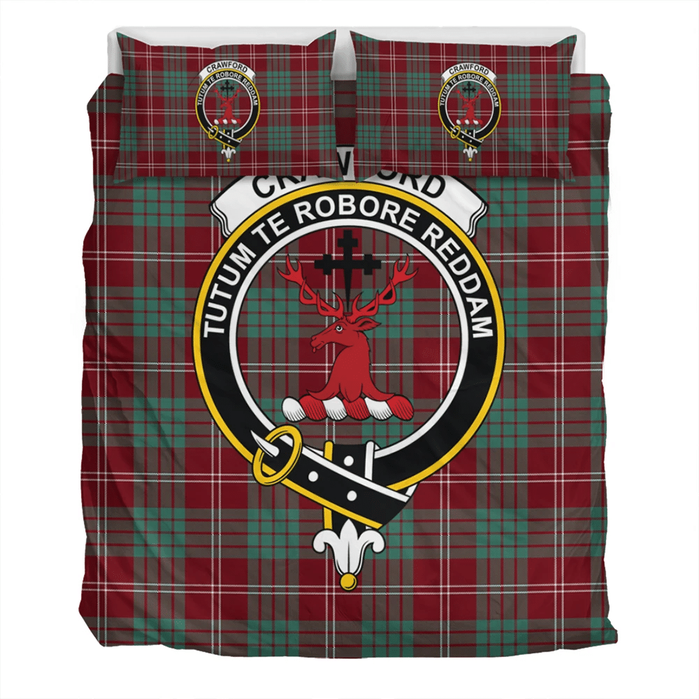 Crawford Modern Crest Tartan Bedding Set