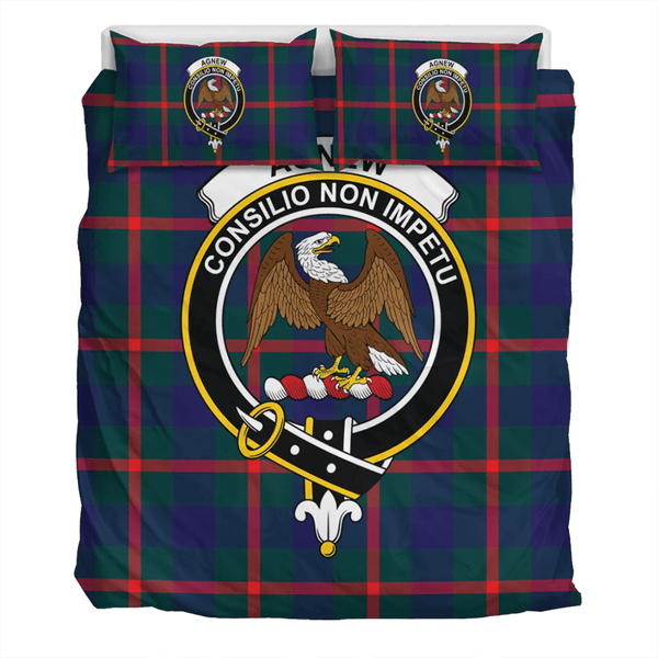 Agnew Modern Crest Tartan Bedding Set