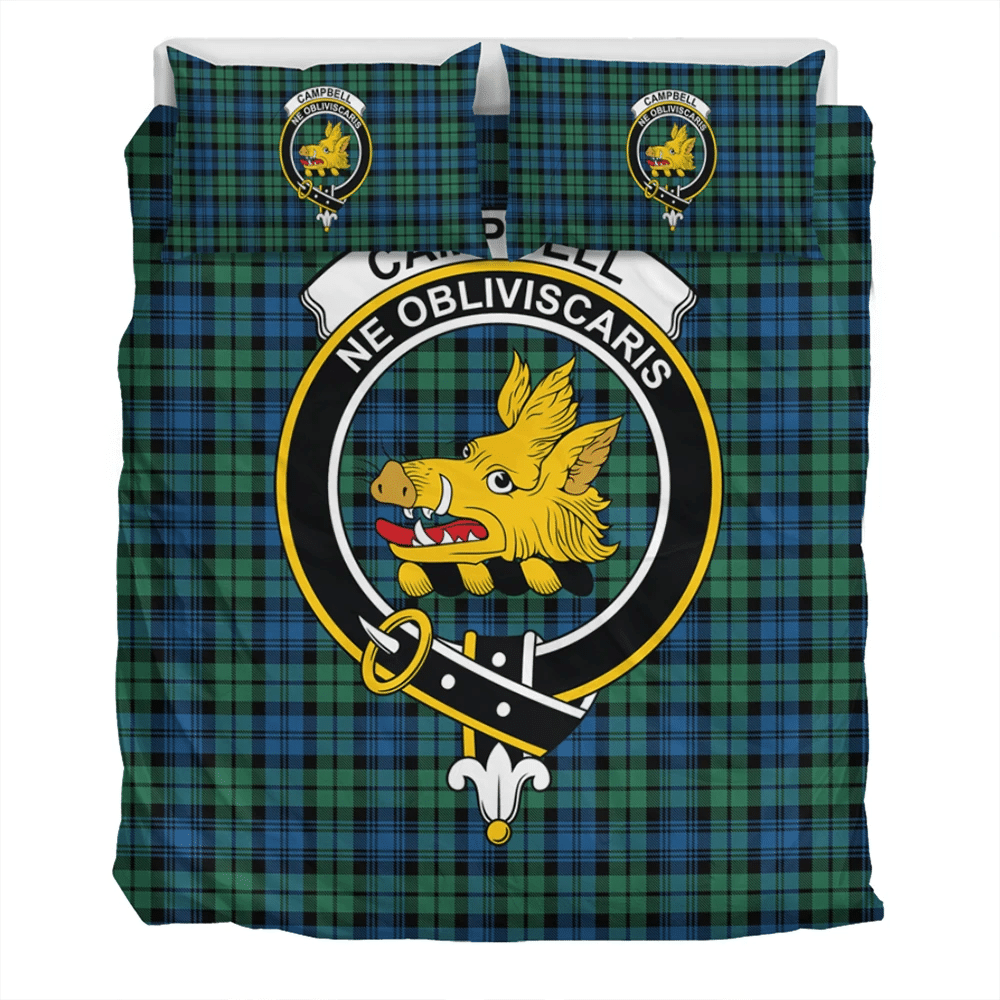 Campbell Ancient 02 Crest Tartan Bedding Set