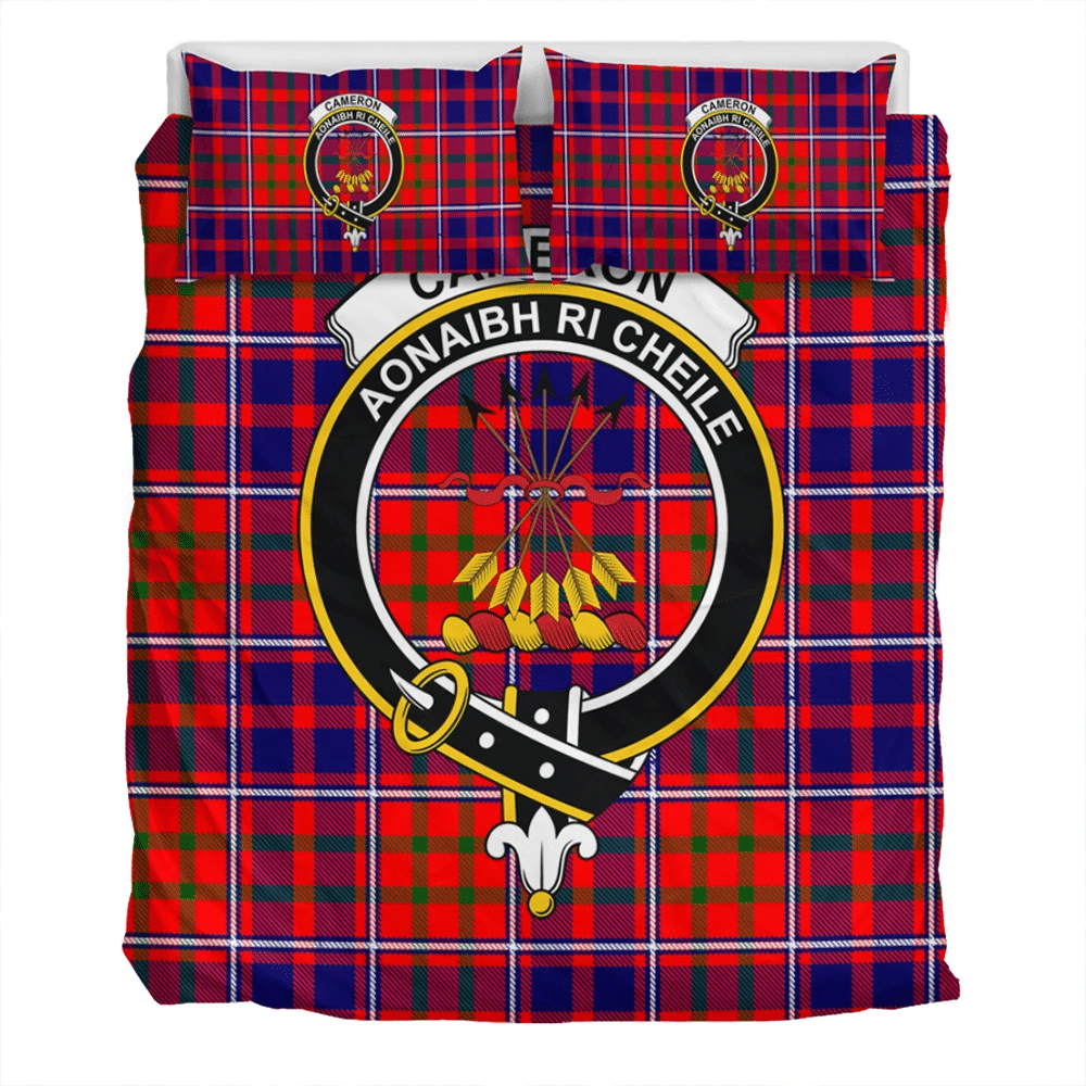 Cameron of Lochiel Modern Crest Tartan Bedding Set