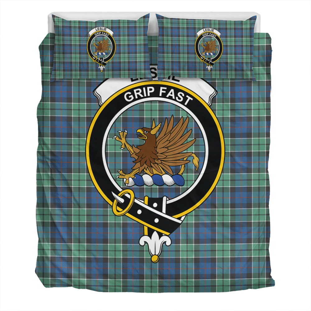 Leslie Hunting Crest Tartan Bedding Set