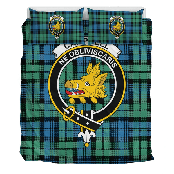 Campbell Ancient 01 Crest Tartan Bedding Set