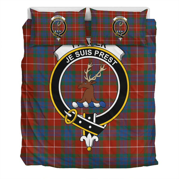 Fraser Ancient Crest Tartan Bedding Set