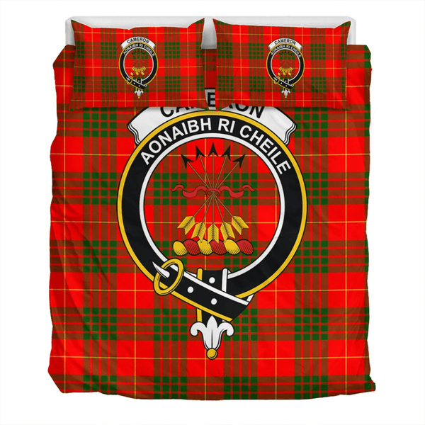 Cameron Modern Crest Tartan Bedding Set