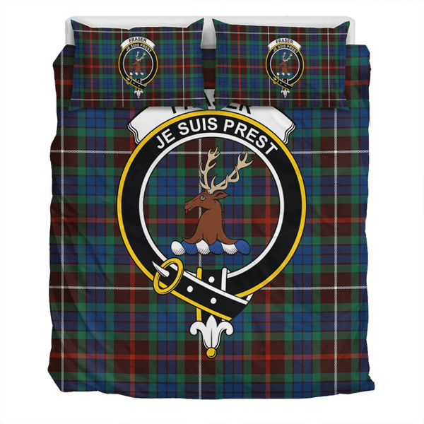 Fraser Hunting Ancient Crest Tartan Bedding Set