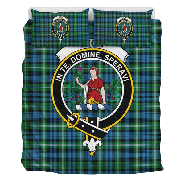 Lyon Clan Crest Tartan Bedding Set