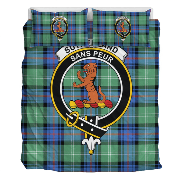 Sutherland Old Ancient Crest Tartan Bedding Set