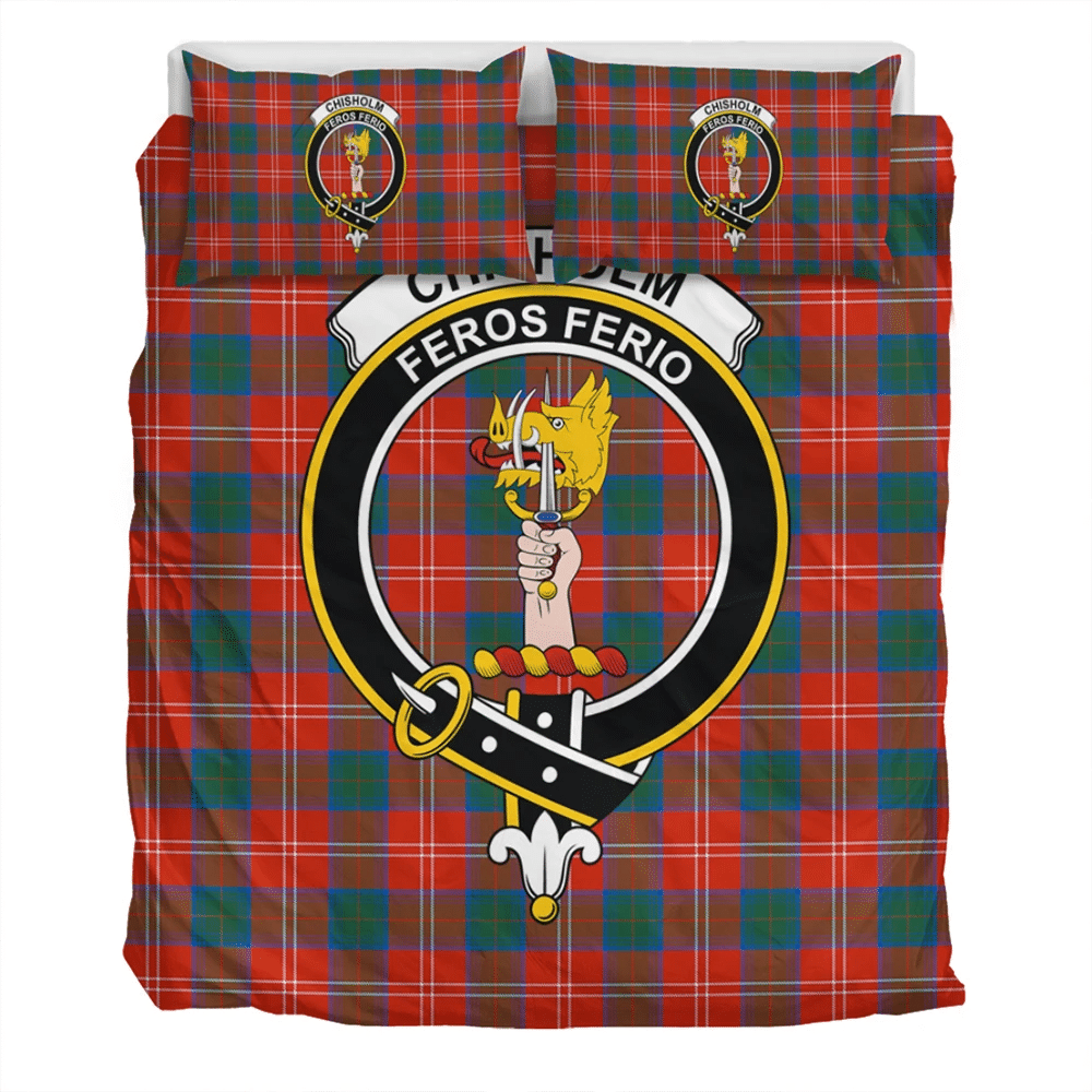 Chisholm Ancient Crest Tartan Bedding Set