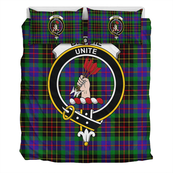 Brodie Hunting Modern Crest Tartan Bedding Set