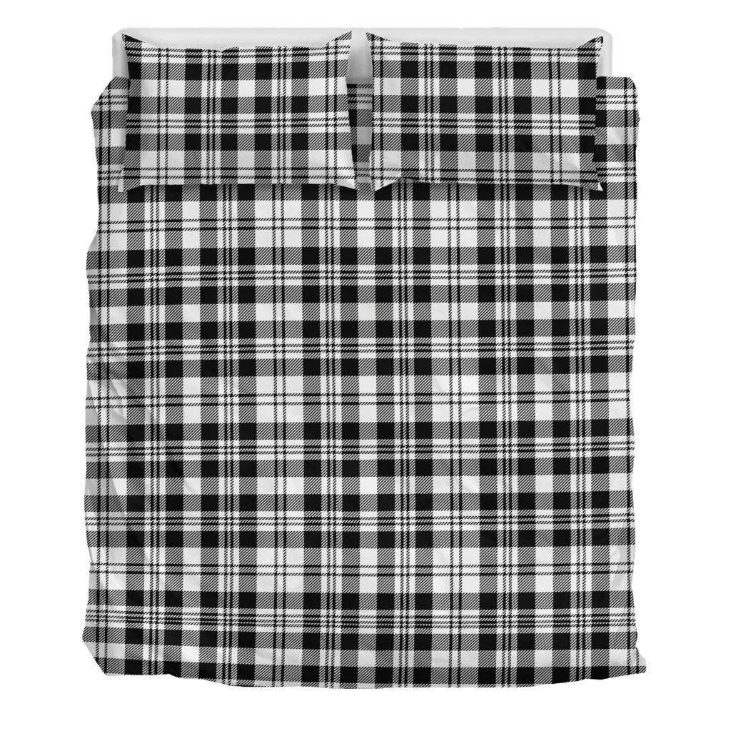 Scott Black & White Modern Tartan Classic Bedding Set