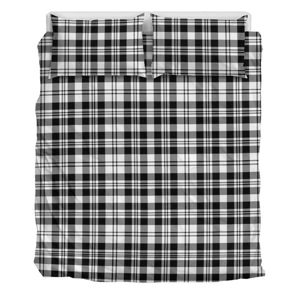 Scott Black & White Modern Tartan Classic Bedding Set