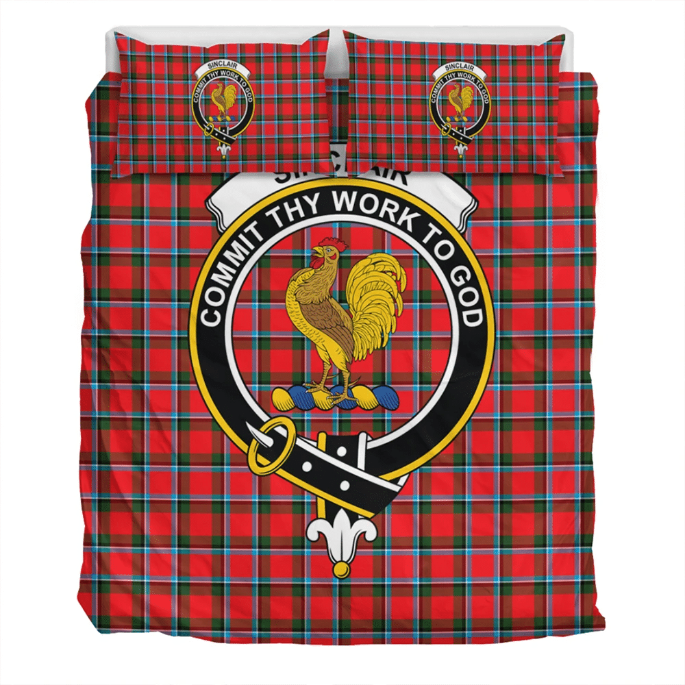 Sinclair Modern Crest Tartan Bedding Set