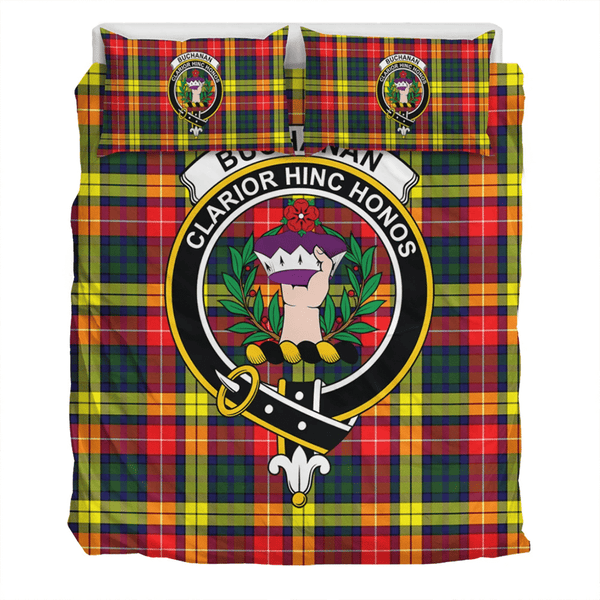 Buchanan Modern Crest Tartan Bedding Set