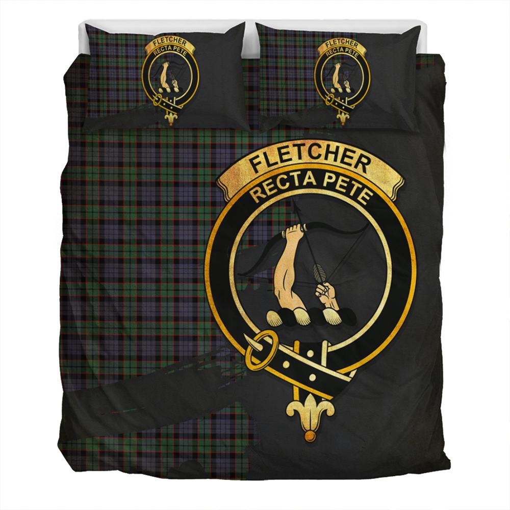 Fletcher Modern Tartan Classic Crest Bedding Set