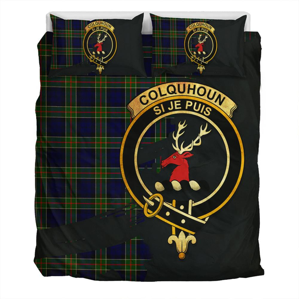 Colquhoun Modern Tartan Classic Crest Bedding Set