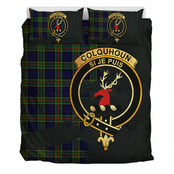 Colquhoun Modern Tartan Classic Crest Bedding Set