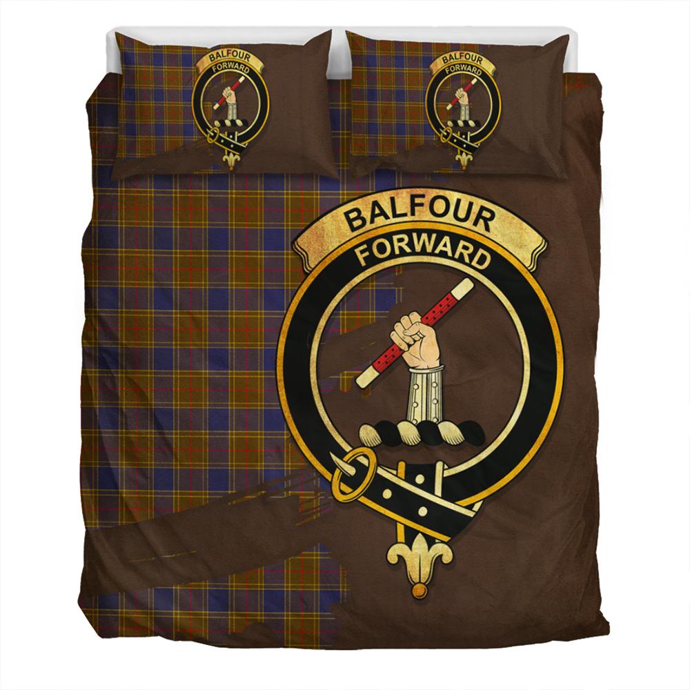 Balfour Modern Tartan Classic Crest Bedding Set