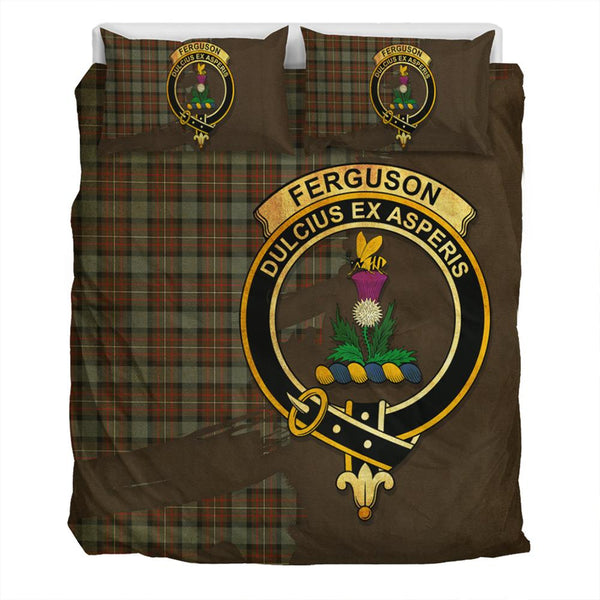 Fergusson Weathered Tartan Classic Crest Bedding Set