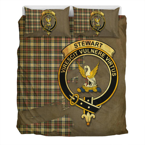 Stewart Dress Ancient Tartan Classic Crest Bedding Set