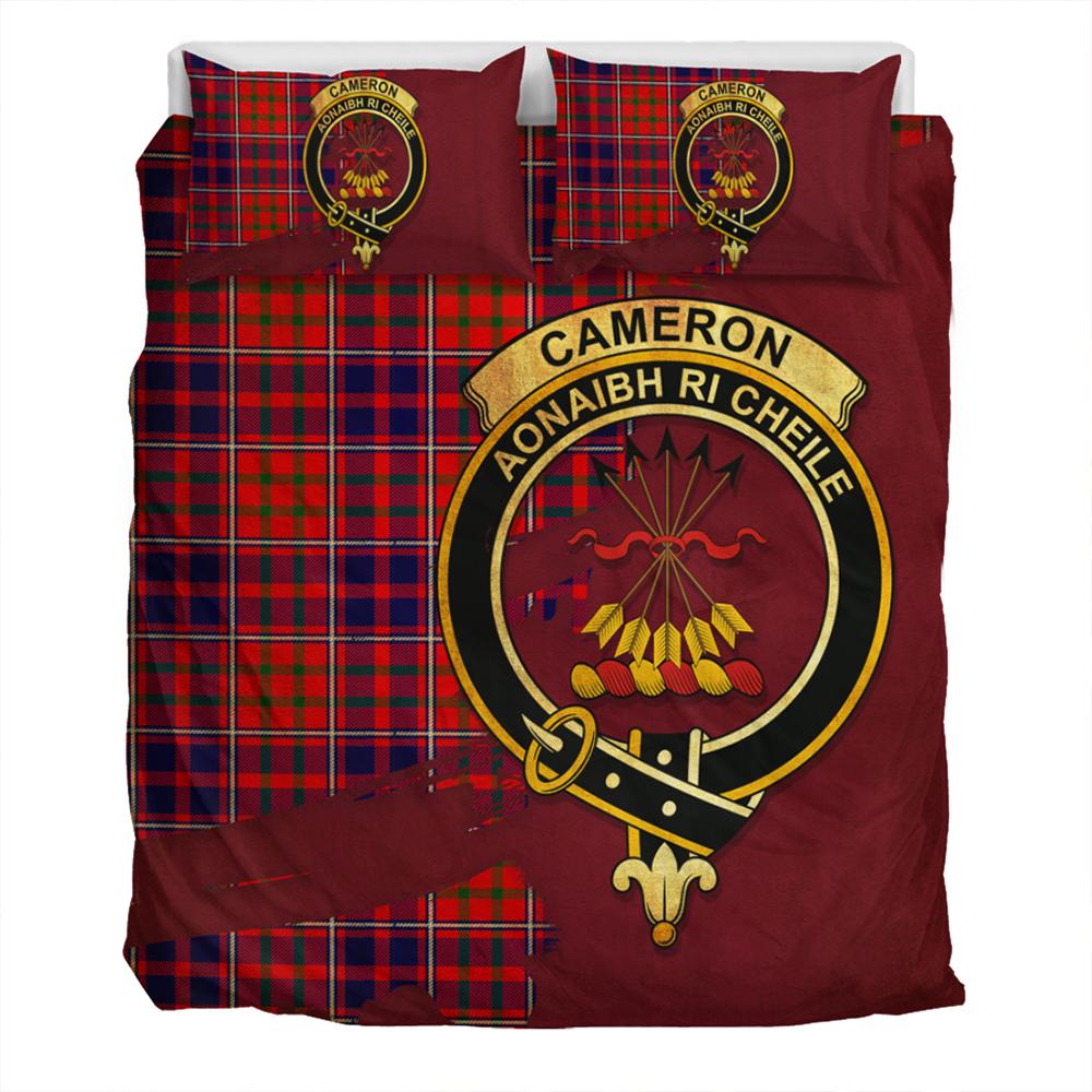 Cameron of Lochiel Modern Tartan Classic Crest Bedding Set