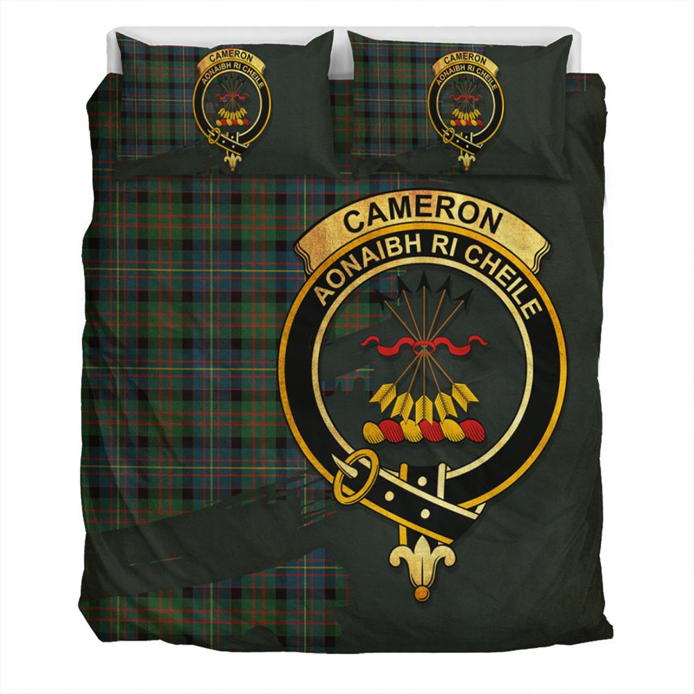 Cameron of Erracht Ancient Tartan Classic Crest Bedding Set