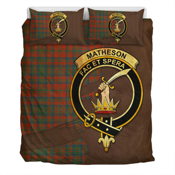 Matheson Ancient Tartan Classic Crest Bedding Set